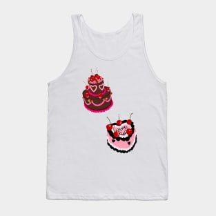 Cute cakes no background Tank Top